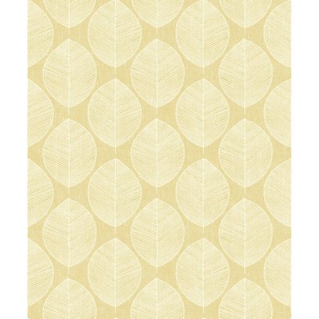 ARTHOUSE Scandi Leaf WallpaperYellow 908202